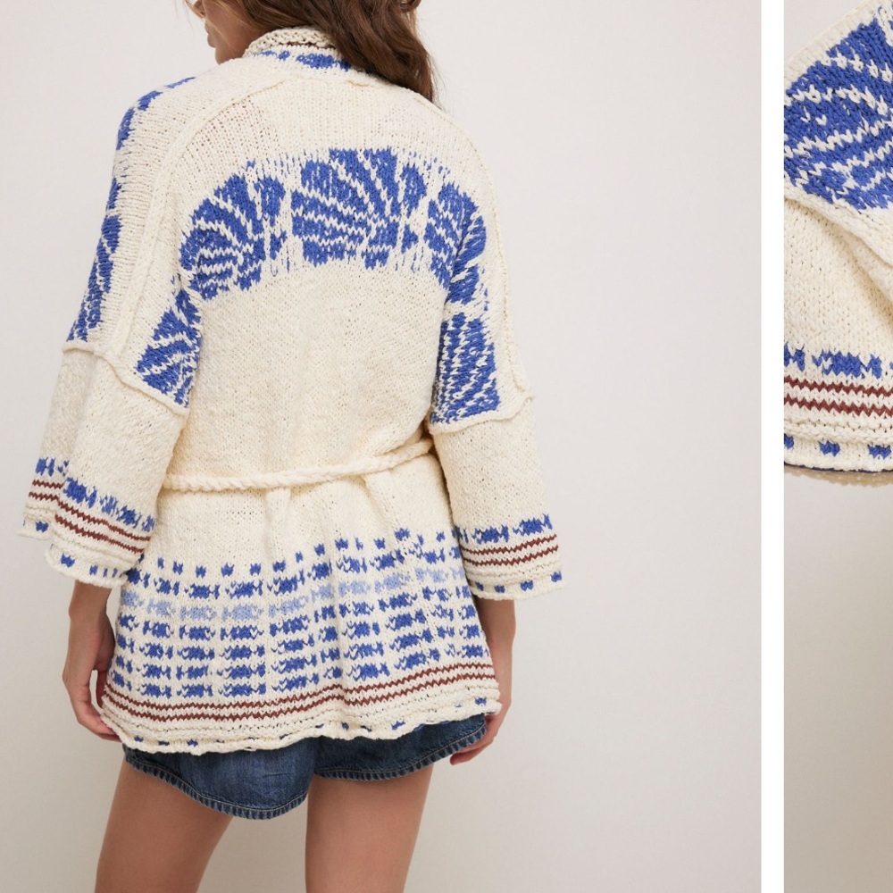NWT Free People Shell Patterned Cardi, XS - Picture 6 of 11